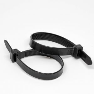 3.6mm x 300mm Black Cable Ties 100pcs